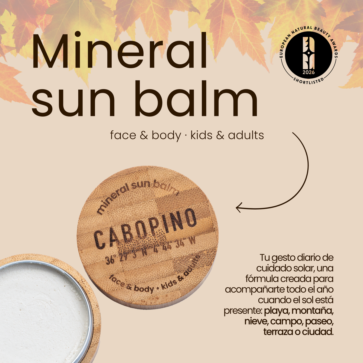Mineral Sun Balm SPF 30 & PA ++++, 40 gr | 1.4 oz
